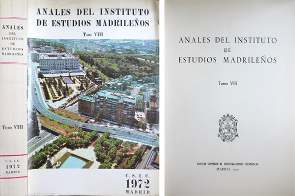 Anales del Instituto de Estudios Madrileños. Tomo VIII.