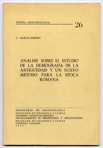 Análisis sobre el estudio de la demografía de la Antiguedad …