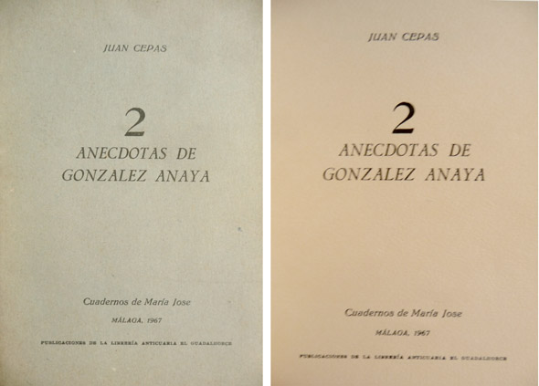 Anécdotas de González Anaya.