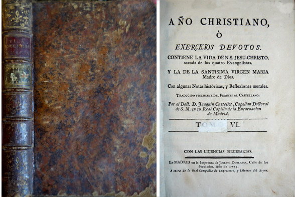 Año Christiano ó Exercicios devotos. Tomo VI: Contiene la vida …