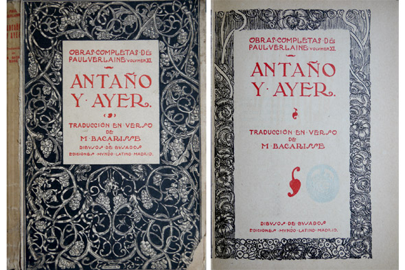 Antaño y Ayer. Poemas. Traducción en verso por Mauricio Bacarisse.