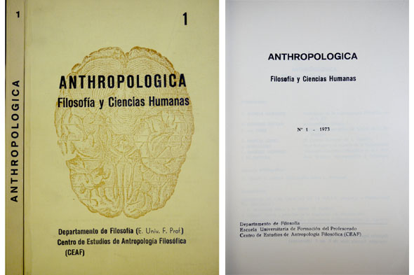 Anthropológica. Revista de Filosofia y Ciencias Humanas, Número 1. Trabajos …