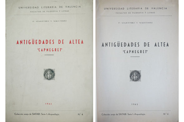 Antigüedades de Altea. "Capnegret".