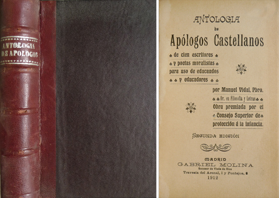 Antología de Apólogos castellanos de cien escritores y poetas moralistas …