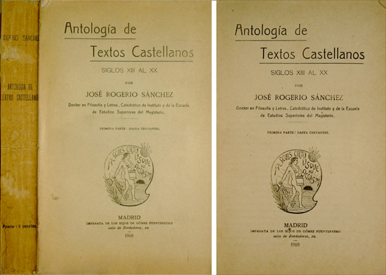 Antología de Textos Castellanos. Primera Parte: hasta Cervantes.