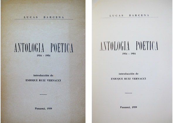 Antología Poética, 1934-1954. Introducción de Enrique Ruiz Vernacci.
