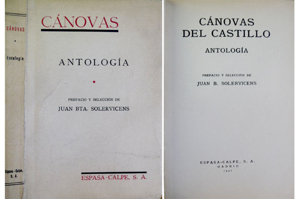 Antología. Prefacio y selección de Juan Bautista Solervicens.