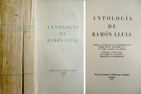 Antología. Prólogo y notas preliminares de Miguel Batllori, Traducción y …