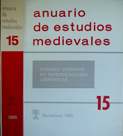 Anuario de Estudios Medievales. Directores: Emilio Sáez y María Teresa …