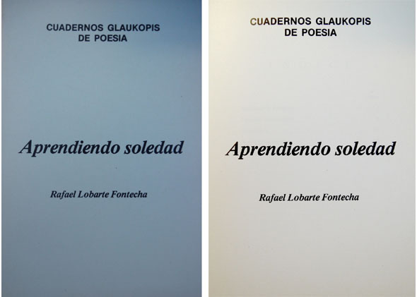 Aprendiendo soledad. Poemas.