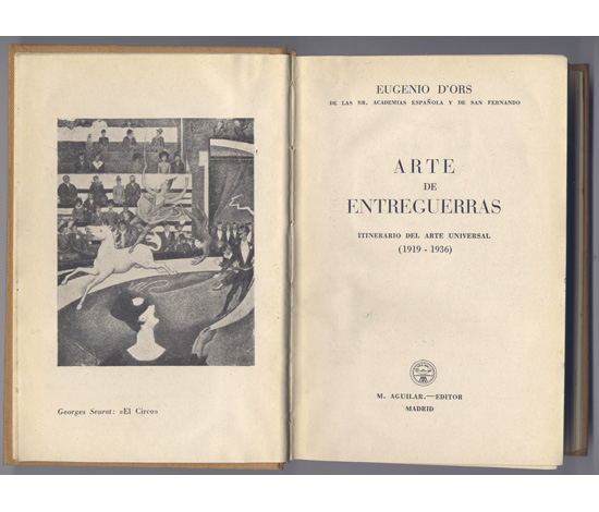 Arte de Entreguerras. Itinerario del Arte Moderno Universal (1919-1936).