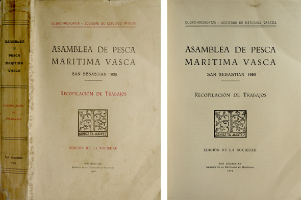 Asamblea de Pesca Marítima Vasca. Recopilación de Trabajos. [San Sebastian, …