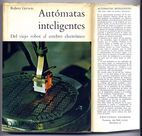 Autómatas inteligentes. Del viejo robot al cerebro electrónico. Traducción del …