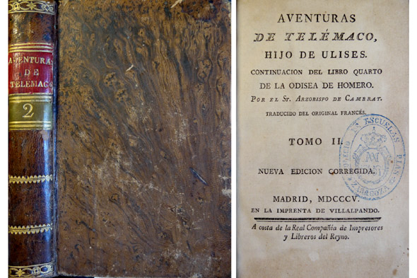 Aventuras de Telémaco, hijo de Ulises. Continuación del libro quarto …