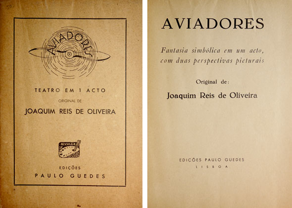 Aviadores. Fantasia simbólica em um acto, com duas perspectivas picturais.