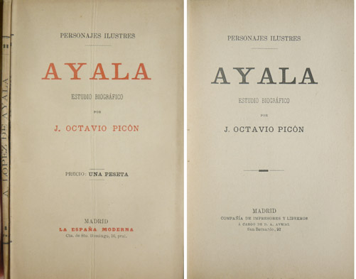 Ayala. [Adelardo López de Ayala]. Estudio biográfico.