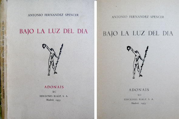 Bajo la luz del dia. Poemas.