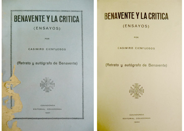 Benavente y la crítica. Ensayos.