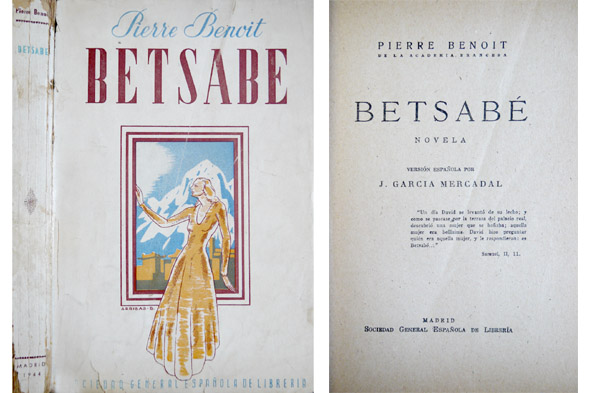 Betsabé. Novela. Traducción de José García Mercadal.