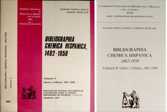 Bibliographia Chemica Hispanica. II: Libros y Folletos, 1801 - 1900.