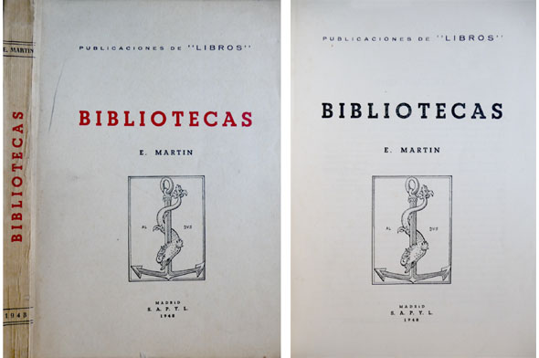 Bibliotecas. Introducción de Belén Marañón.