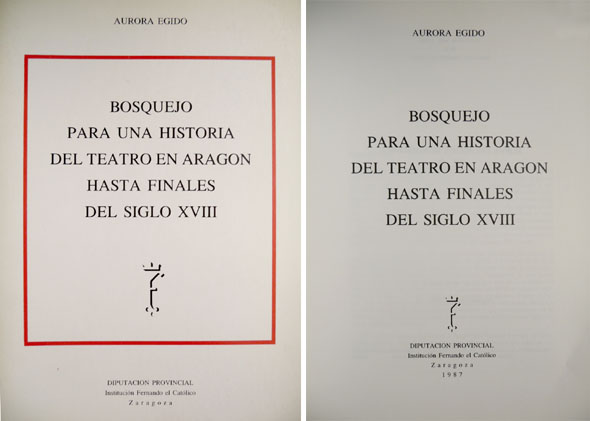 Bosquejo para una historia del Teatro en Aragón hasta finales …