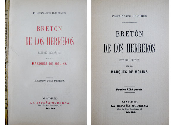 Bretón de los Herreros. Estudio biográfico.