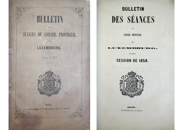 Bulletin des Séances du Conseil Provincial du Luxembourg. Session de …