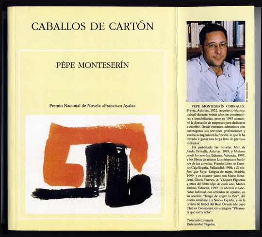 Caballos de cartón. Novela.