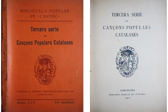 Cançons Populars Catalanes. Tercera Serie.