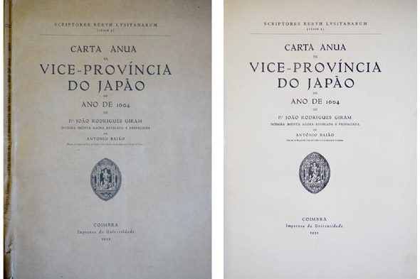 Carta Anua da Vice-Província do Japão do Ano de 1604 …