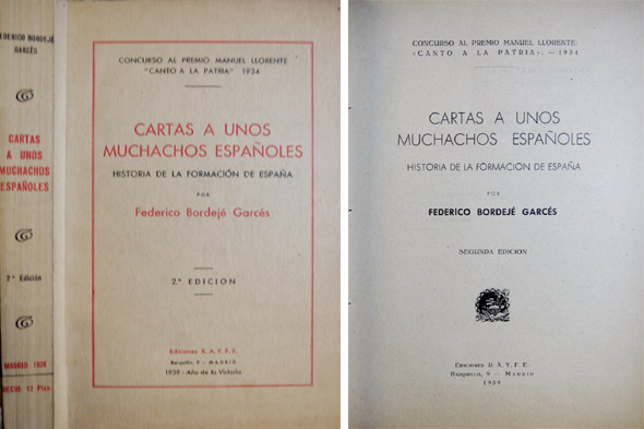 Cartas a unos muchachos españoles. Historia de la formación de …