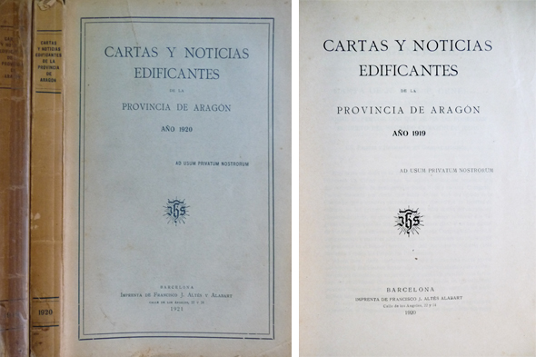 Cartas y noticias edificantes de la Provincia de Aragón de …