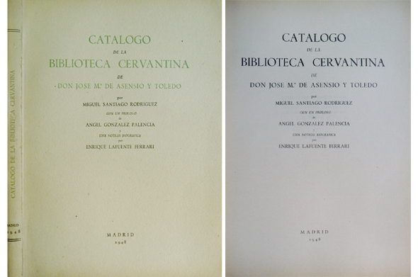 Catálogo de la Biblioteca Cervantina de Don José María Asensio …