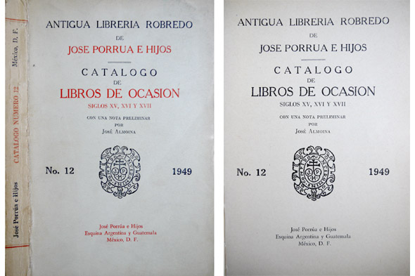 Catálogo Número 12, 1949, de Libros de Ocasión. Siglos XV, …