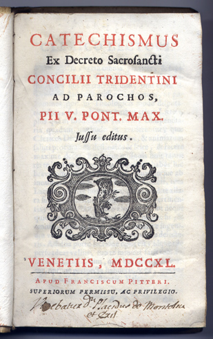 Catechismus ex Decreto Sacrosancti Concilii Tridentini ad Parochos.