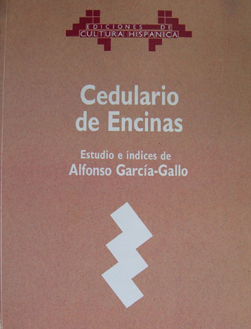 Cedulario de [Diego de] Encinas. Estudio e Indices.