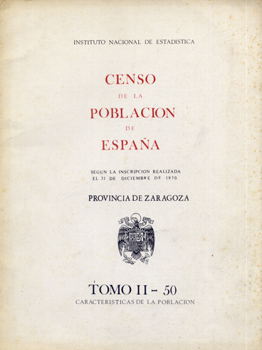 Censo de la Población de España, según la inscripción realizada …