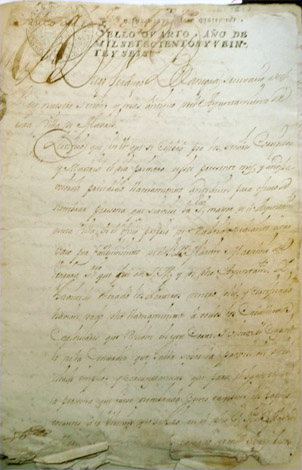 Certificación Oficial en Papel Sellado, manuscrita y firmada por el …