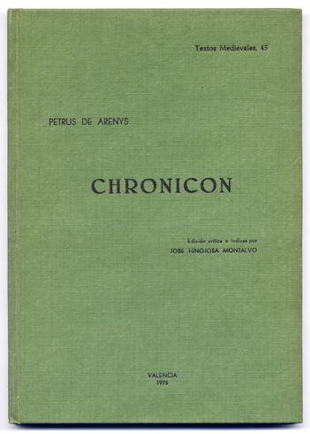 Chronicon. Edición crítica e índices por José Hinojosa Montalvo.