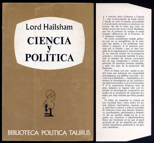 Ciencia y Política. Versión española de Enrique Tierno Galván.