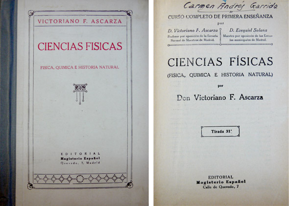 Ciencias Físicas [Física, Química e Historia Natural].