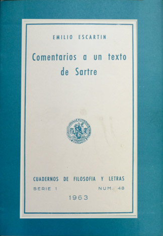 Comentarios a un texto de Sartre.