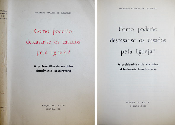 Como poderão descasar-se os casados pela Igreja?. A problemática de …