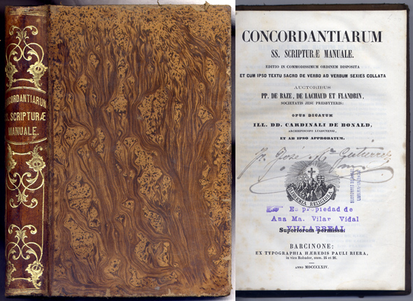 Concordantiarum SS. Scripturae Manuale. Editio in commodissimum ordinem disposita et …