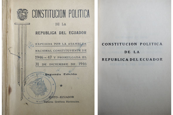 Constitución Política de la República del Ecuador. Expedida por la …