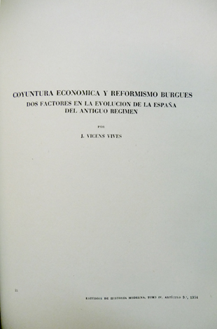 Coyuntura económica y reformismo burgués. Dos factores en la evolución …