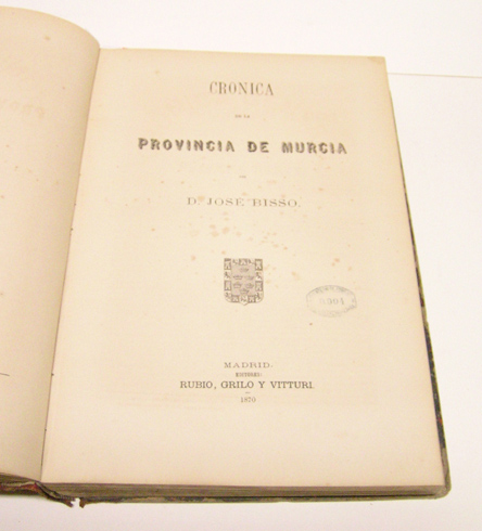 Crónica general de España. Crónica de la Provincia de Murcia.