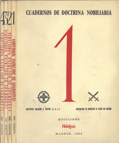Cuadernos de Doctrina Nobiliaria. Números 1, 2, 3 y 4. …