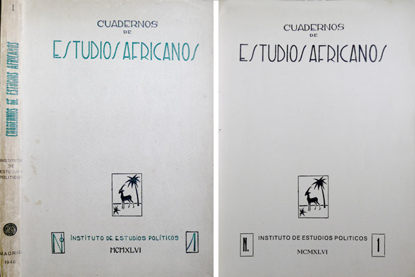 Cuadernos de Estudios Africanos. Número 1. [José María Cordero Torres: …